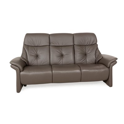 Musterring Three-Seater Sofa Set in Leather, Set of 3-RQW-2041475