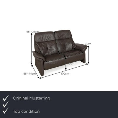 Musterring Two-Seater Sofa in Leather-RQW-2041471