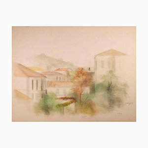 Myriam Bering, Landscape, Original Drawing, 1969-ZCI-1210999