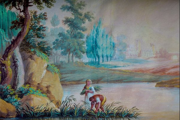 Mythical Landscape, Gouache on Paper, 18th Century-QOR-2024673