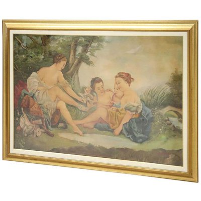 Mythological Oil on Canvas Painting with Frame-DCO-1031233