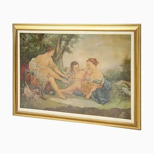 Mythological Oil on Canvas Painting with Frame-DCO-1031233