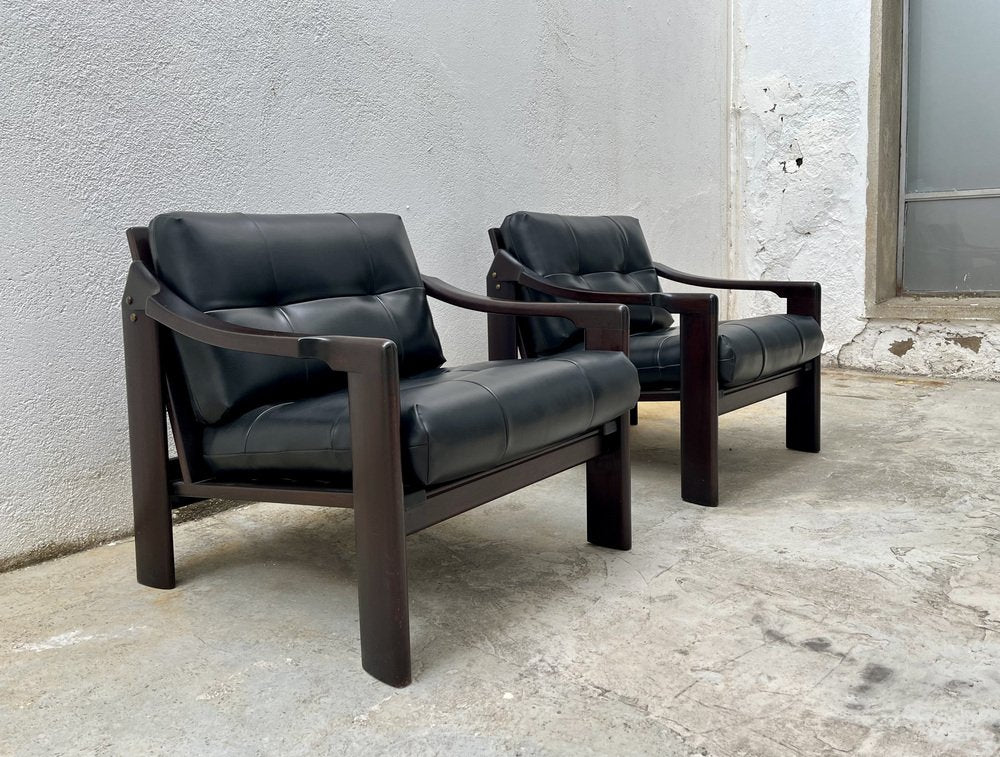 N.416 Sofa and Lounge Chairs by Gregorio Vicente Cortés for H. Muebles, Spain, 1964, Set of 3