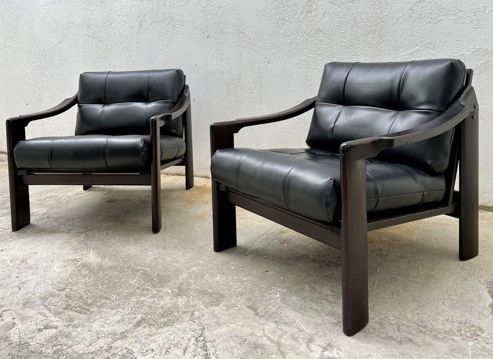 N.416 Sofa and Lounge Chairs by Gregorio Vicente Cortés for H. Muebles, Spain, 1964, Set of 3