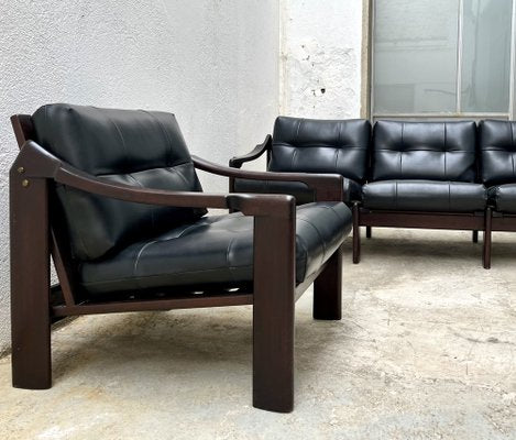 N.416 Sofa and Lounge Chairs by Gregorio Vicente Cortés for H. Muebles, Spain, 1964, Set of 3-HDF-1730519