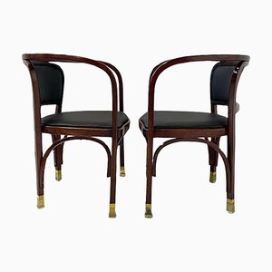 N° 715 Armchairs by Gustav Siegel for Kohn, Austria, 1900, Set of 2-FGA-1704252