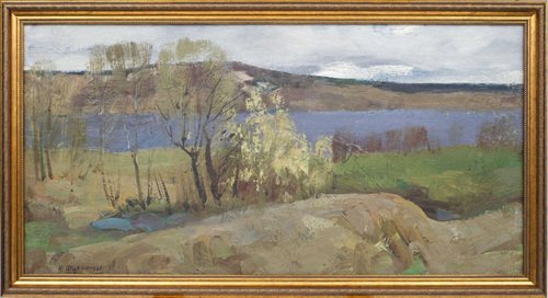 N. Furmankov, Blooming Ieva, Oil on Board, 20th Century