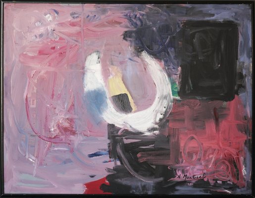 N. Montiel, Abstract Composition, Oil on Canvas-AOI-1442434