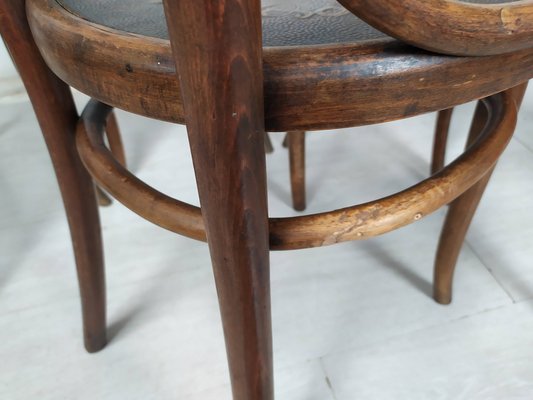 N28 Heart Chairs from Thonet, 1890s, Set of 5-EAD-1742709