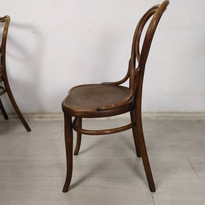 N28 Heart Chairs from Thonet, 1890s, Set of 5-EAD-1742709