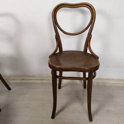 N28 Heart Chairs from Thonet, 1890s, Set of 5-EAD-1742709