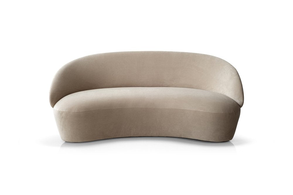 Naïve 2-Seater Sofa in Beige Velour by etc.etc. for Emko