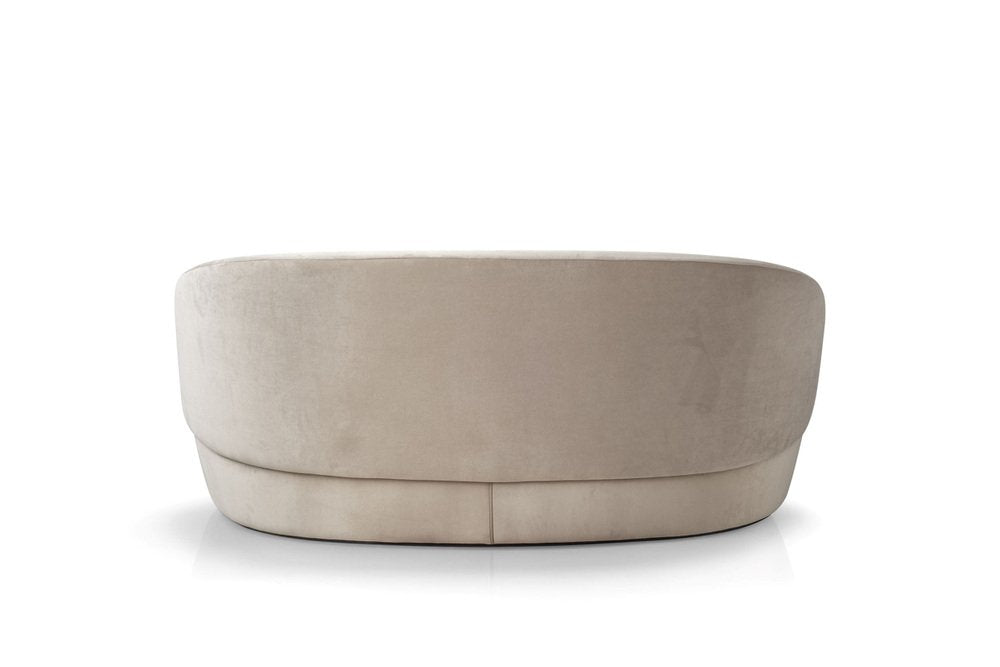 Naïve 2-Seater Sofa in Beige Velour by etc.etc. for Emko