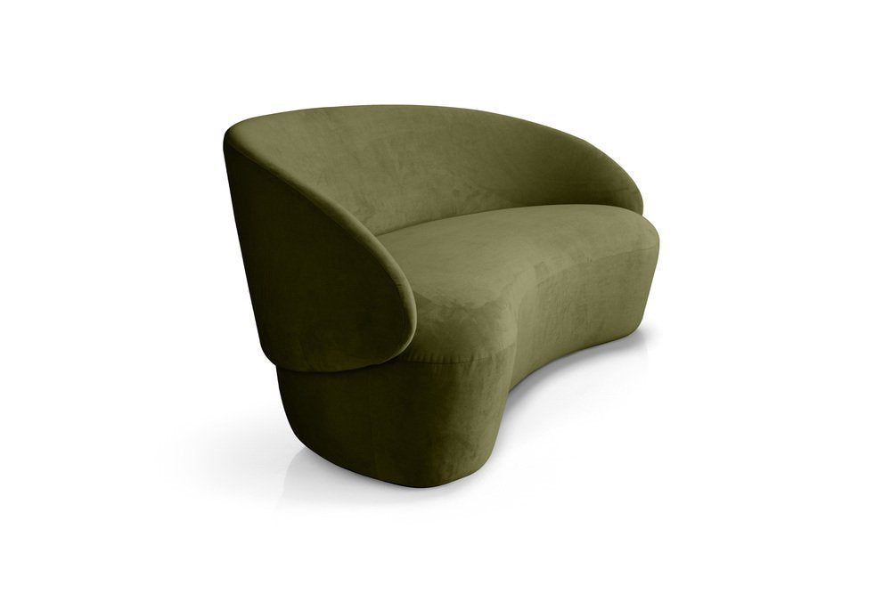 Naïve 2-Seater Sofa in Green Velour by etc.etc. for Emko