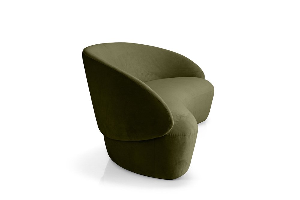 Naïve 2-Seater Sofa in Green Velour by etc.etc. for Emko