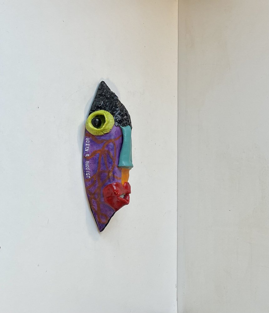 Naive Ceramic Wall Mask by Vivi Haacke, 2000s