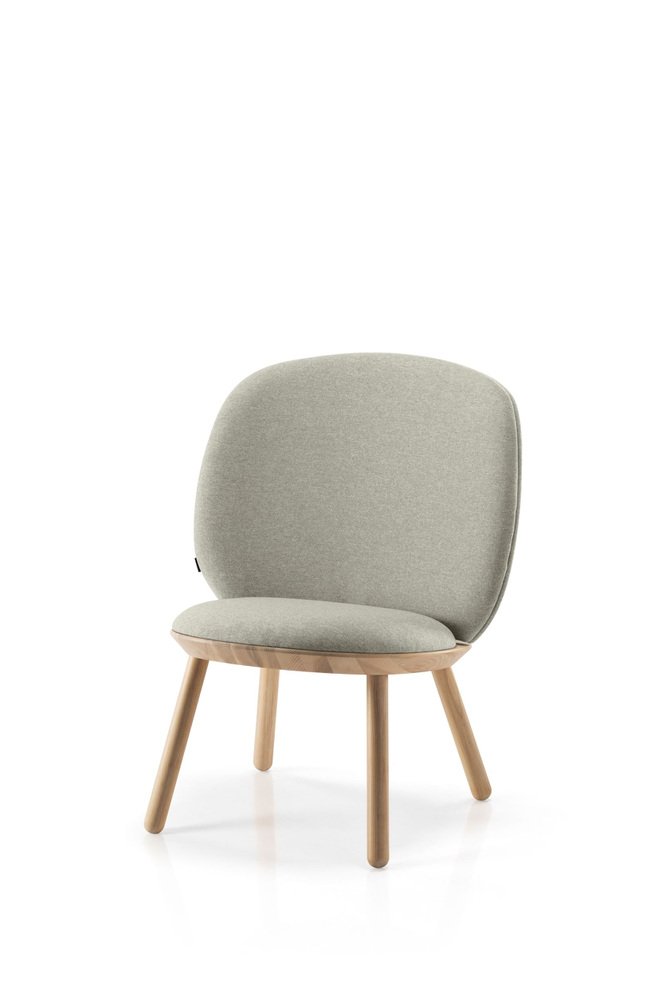 Naïve Low Chair in Beige Delius Gavi by etc.etc. for Emko