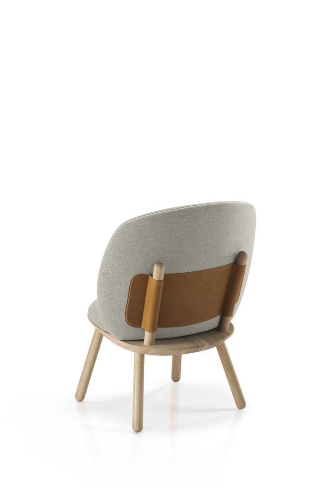 Naïve Low Chair in Beige Delius Gavi by etc.etc. for Emko