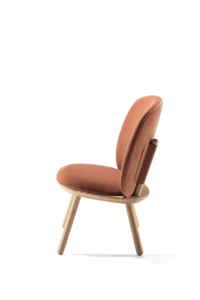 Naïve Low Chair in Terracotta by etc.etc. for Emko