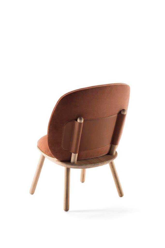 Naïve Low Chair in Terracotta by etc.etc. for Emko