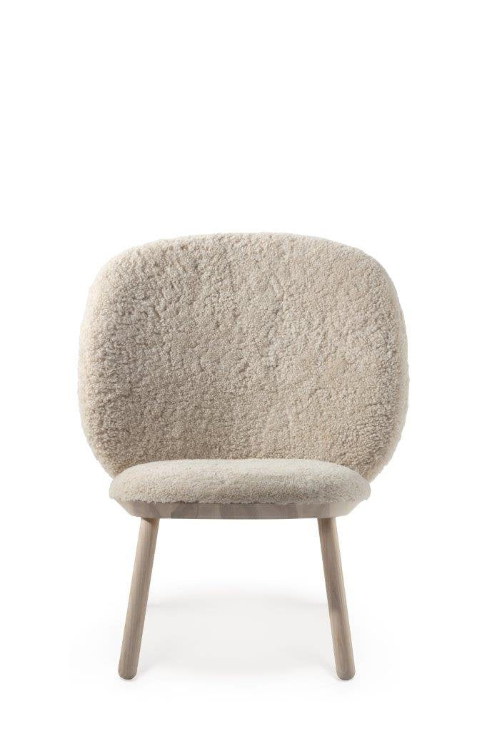 Naïve Low Chairs in Sheep Skin by etc.etc. for Emko