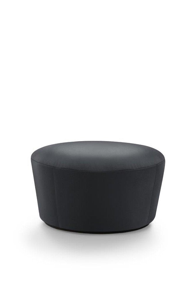 Naïve Pouf D720 in Lambada Black Leather by etc.etc. for Emko