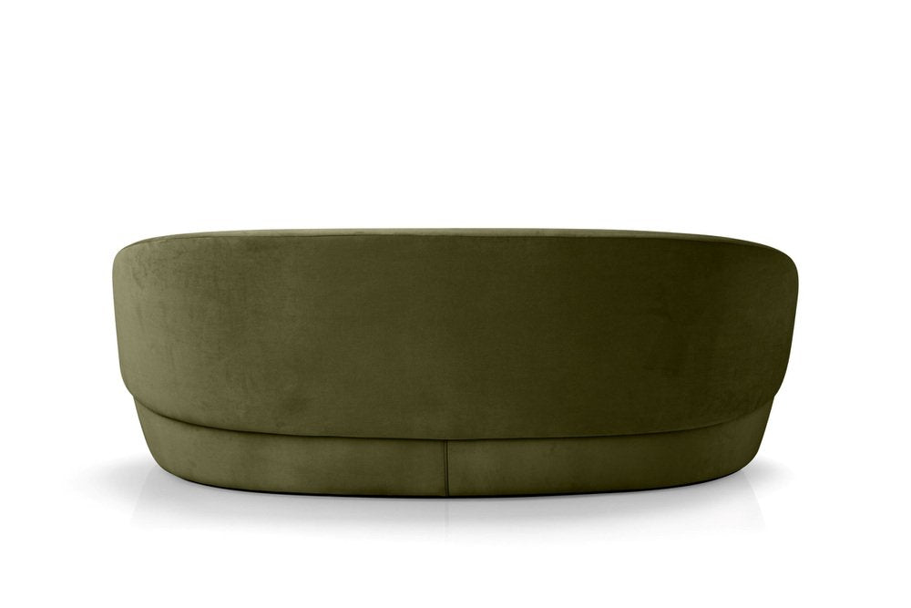 Naïve Sofa 3-Seater in Green Velour by etc.etc. for Emko