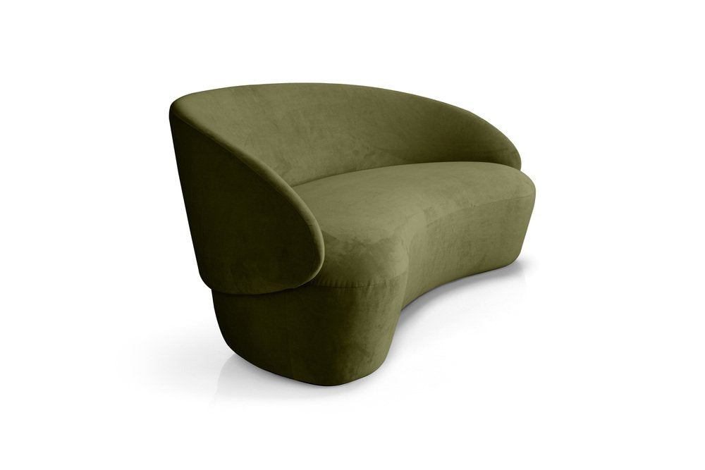 Naïve Sofa 3-Seater in Green Velour by etc.etc. for Emko