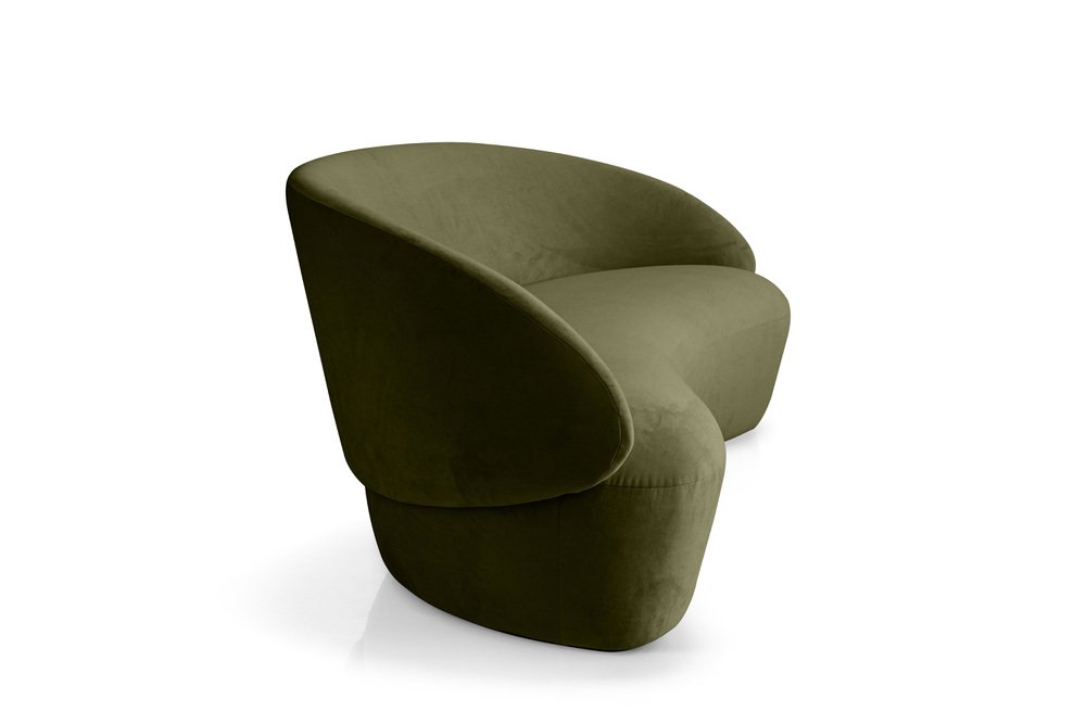 Naïve Sofa 3-Seater in Green Velour by etc.etc. for Emko