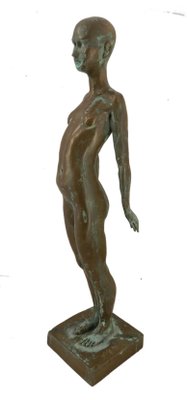 Naked Lady, Ronald Moll, Cold Cast Bronze Sculpture, 1990s-ARU-876138