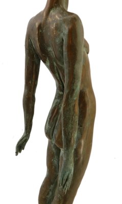 Naked Lady, Ronald Moll, Cold Cast Bronze Sculpture, 1990s-ARU-876138