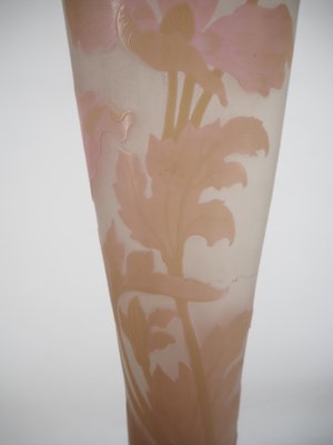 Nancy Glass Paste Vase with Poppies by Émile Galle-KHH-1300969