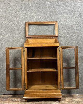 Napoleon III Apothecary Display Case with Inclined Surface in Oak, 1880s-MWB-2035896