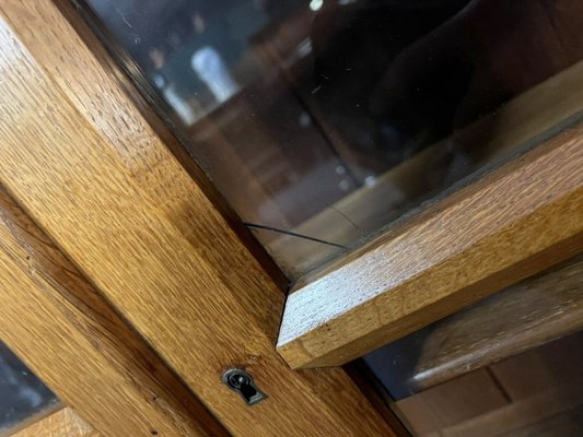 Napoleon III Apothecary Display Case with Inclined Surface in Oak, 1880s-MWB-2035896