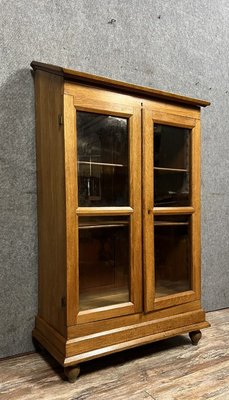 Napoleon III Apothecary Display Case with Inclined Surface in Oak, 1880s-MWB-2035896