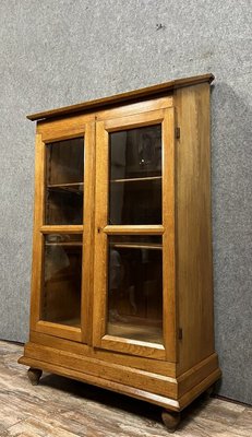 Napoleon III Apothecary Display Case with Inclined Surface in Oak, 1880s-MWB-2035896