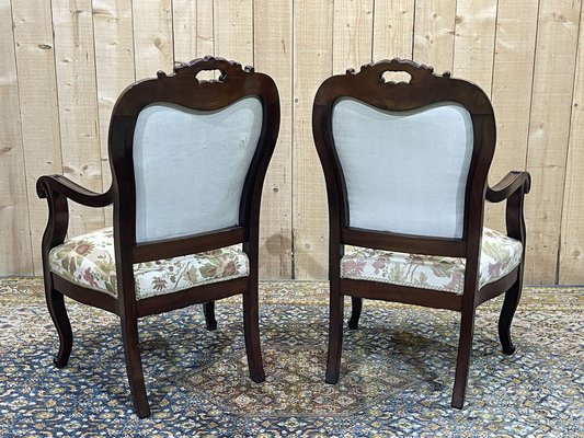 Napoleon III Armchairs, Set of 2-QYF-1768539