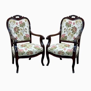 Napoleon III Armchairs, Set of 2-QYF-1768539