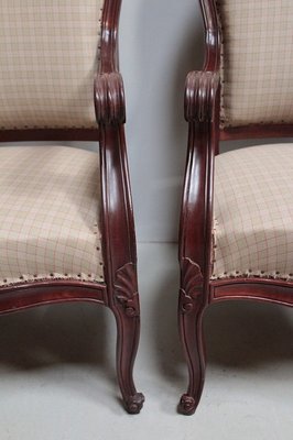 Napoleon III Armchairs, Set of 3-RVK-1111665