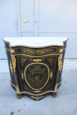 Napoleon III Black and Gilt Boulle Cabinet, 1860s-EH-1811385