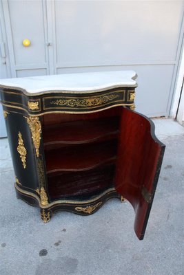 Napoleon III Black and Gilt Boulle Cabinet, 1860s-EH-1811385