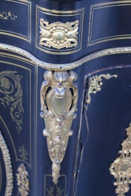 Napoleon III Black and Gilt Boulle Cabinet, 1860s-EH-1811385