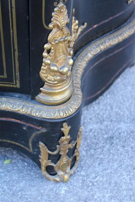 Napoleon III Black and Gilt Boulle Cabinet, 1860s-EH-1811385