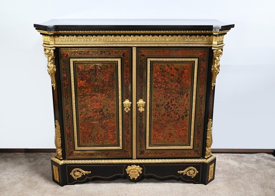 Napoleon III Blackened Pear Wood Support Unit, 19th Century-RVK-1702001