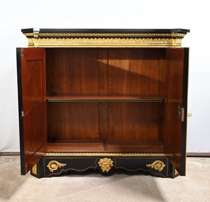 Napoleon III Blackened Pear Wood Support Unit, 19th Century-RVK-1702001