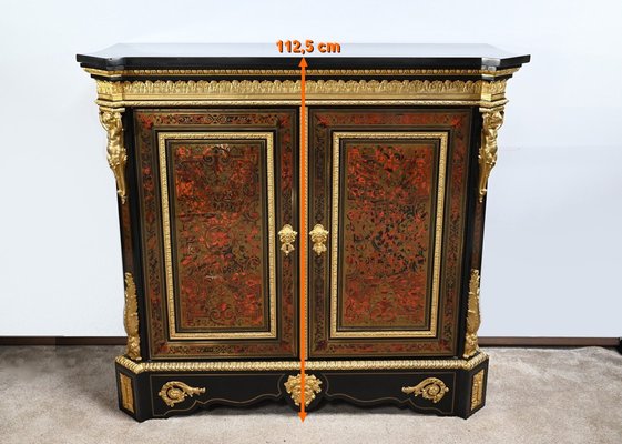 Napoleon III Blackened Pear Wood Support Unit, 19th Century-RVK-1702001