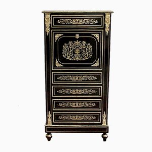 Napoleon III Blackened Wood Secretaire, 19th Century-RVK-990989