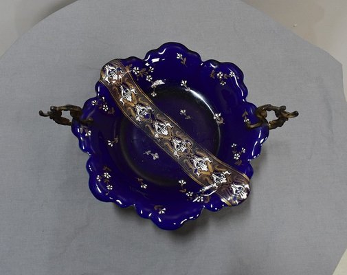 Napoleon III Blue Porcelain Bowl, Lunéville, Late 19th Century-RVK-1431737