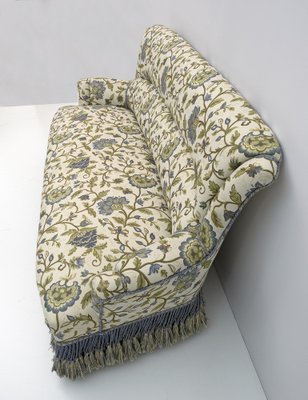 Napoleon III Brocade Sofa, 19th Century-FER-1343541