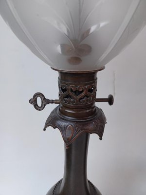 Napoleon III Bronze Petroleum Lamps, 1860s, Set of 2-EHL-1739035